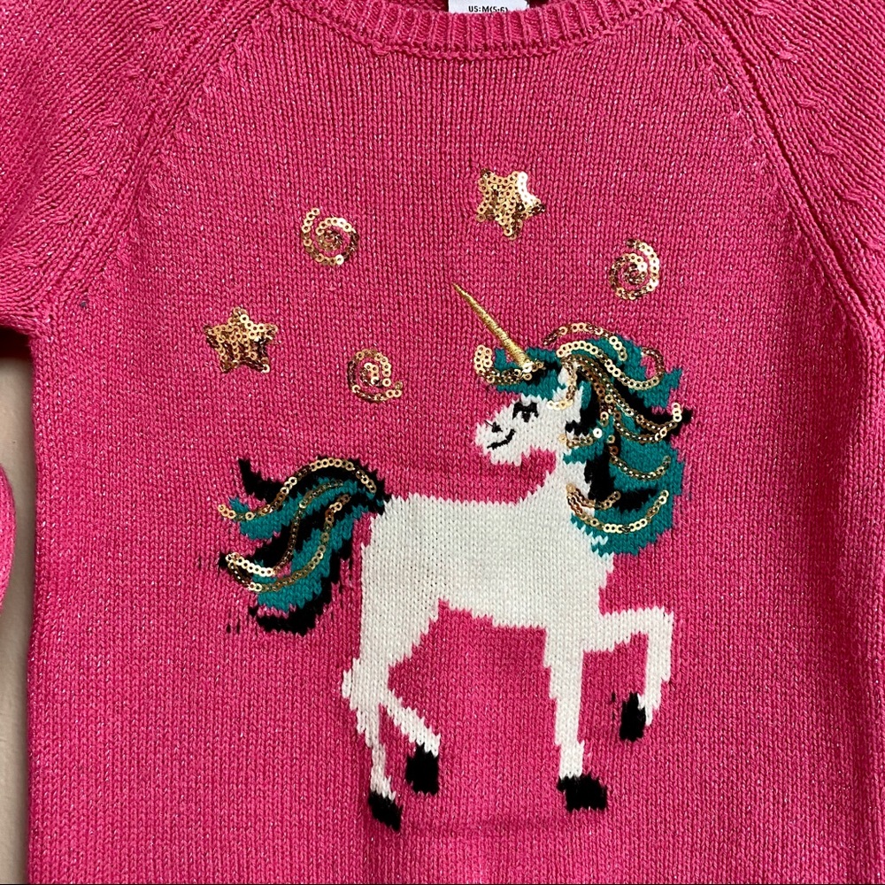 Bopster & Mimi pink unicorn intarsia sweater - Picture 2 of 7